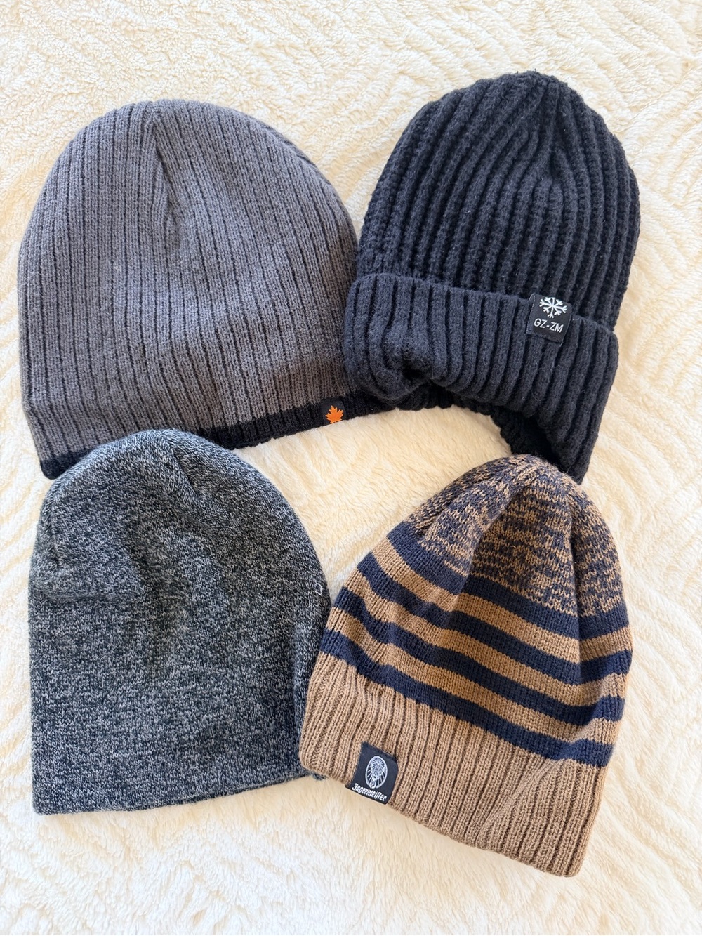 Classic Men’s Black Ribbed Beanie -